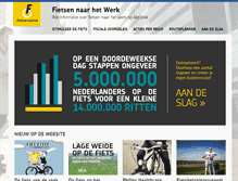 Tablet Screenshot of fietsennaarhetwerk.nl